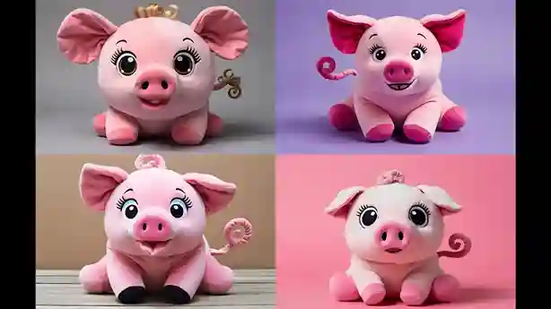 The Variety of Farm Animal Stuffed Animals Pigs