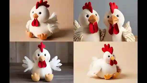 The Variety of Farm Animal Stuffed Animals Chickens