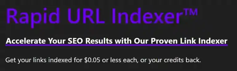 Rapid URL Indexer
